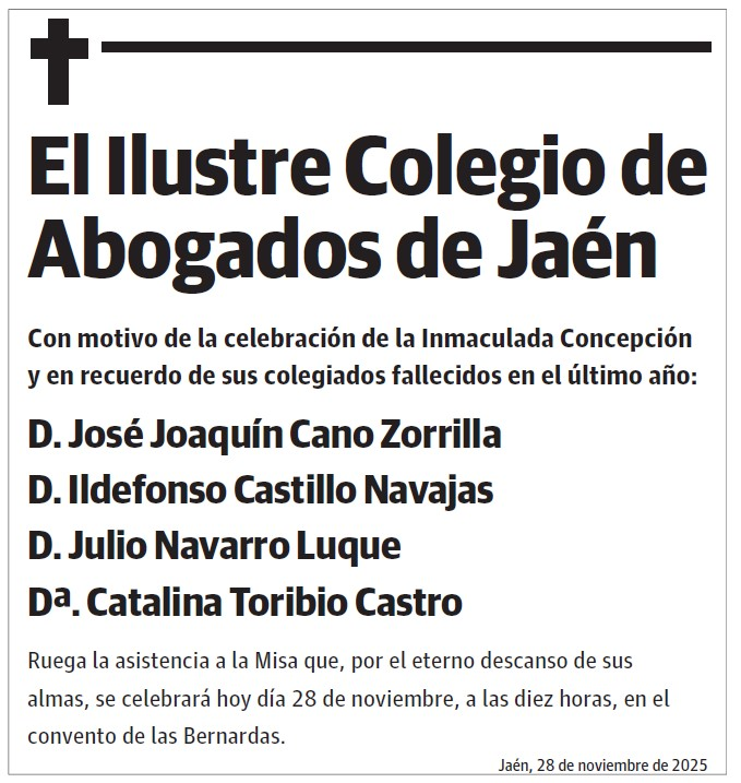 El Ilustre Colegio de Abogados de Jaén