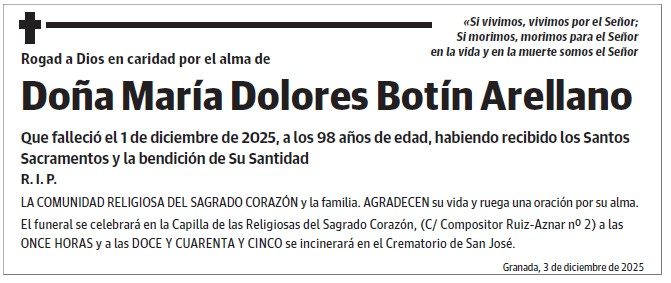 Doña María Dolores Botín Arellano