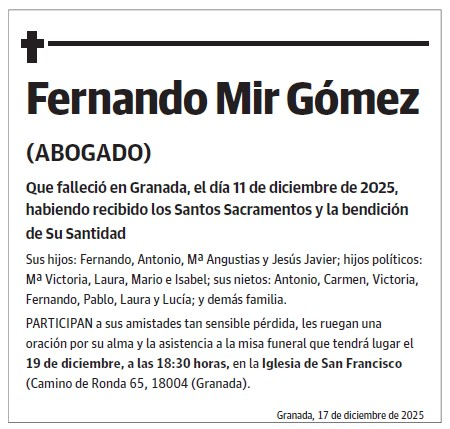 Don Fernando Mir Gómez