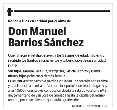 Don Manuel  Barrios Sánchez