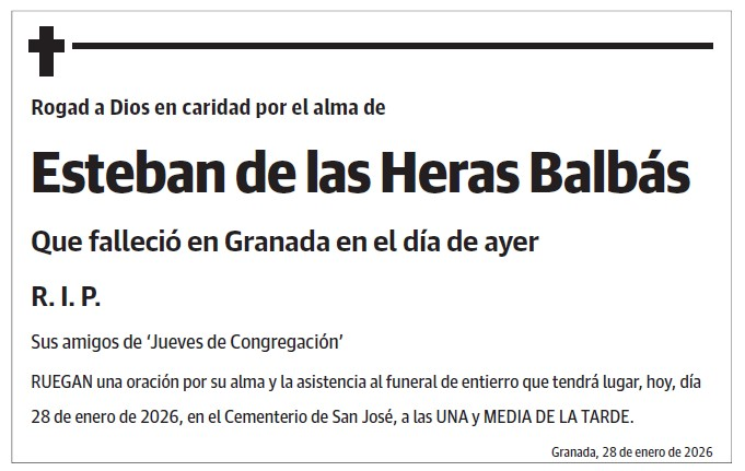 Esteban de las Heras Balbás