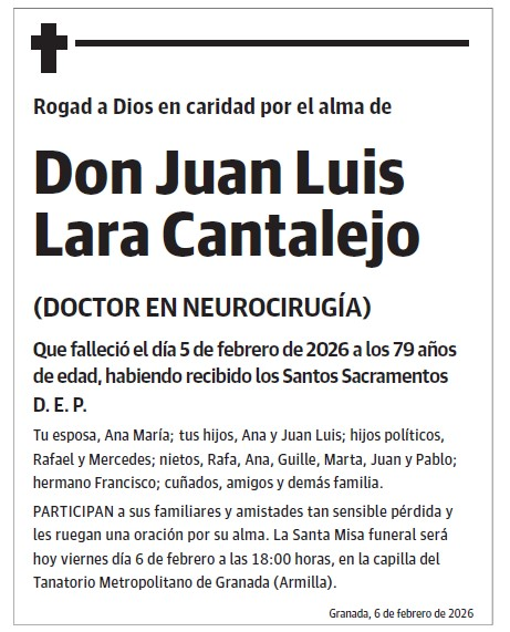 Don Juan Luis Lara Cantalejo