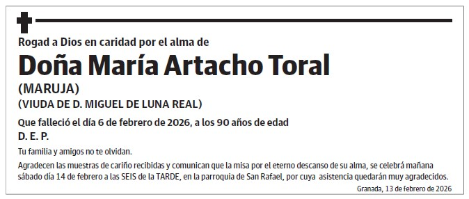 Doña María Artacho Toral