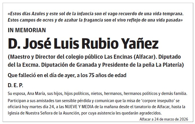 D. José Luis Rubio Yáñez