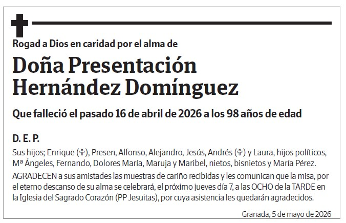 Doña Presentación  Hernández Domínguez
