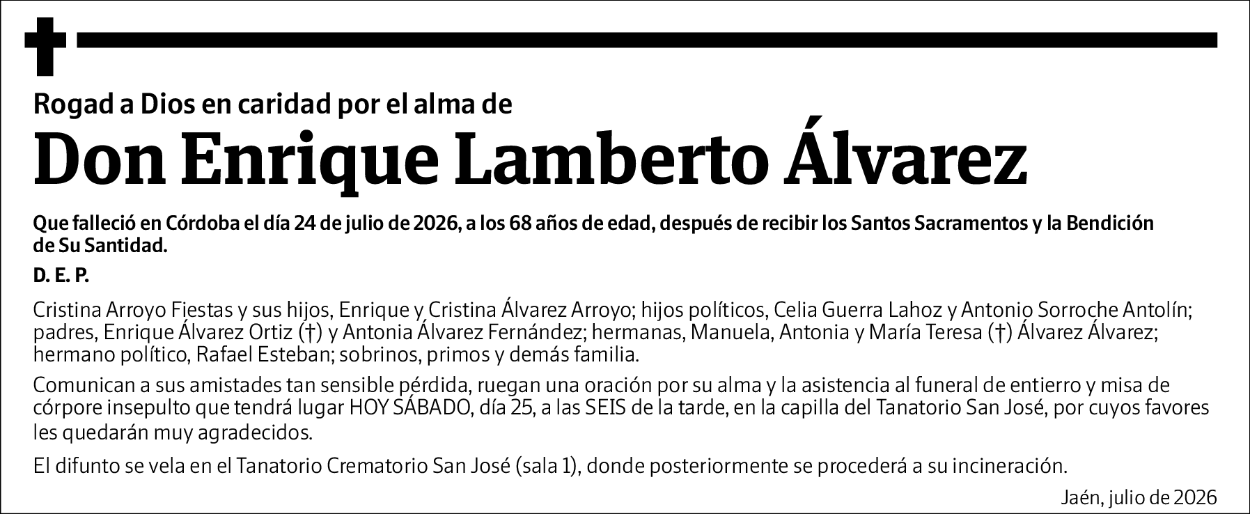 Enrique Lamberto Álvarez Álvarez