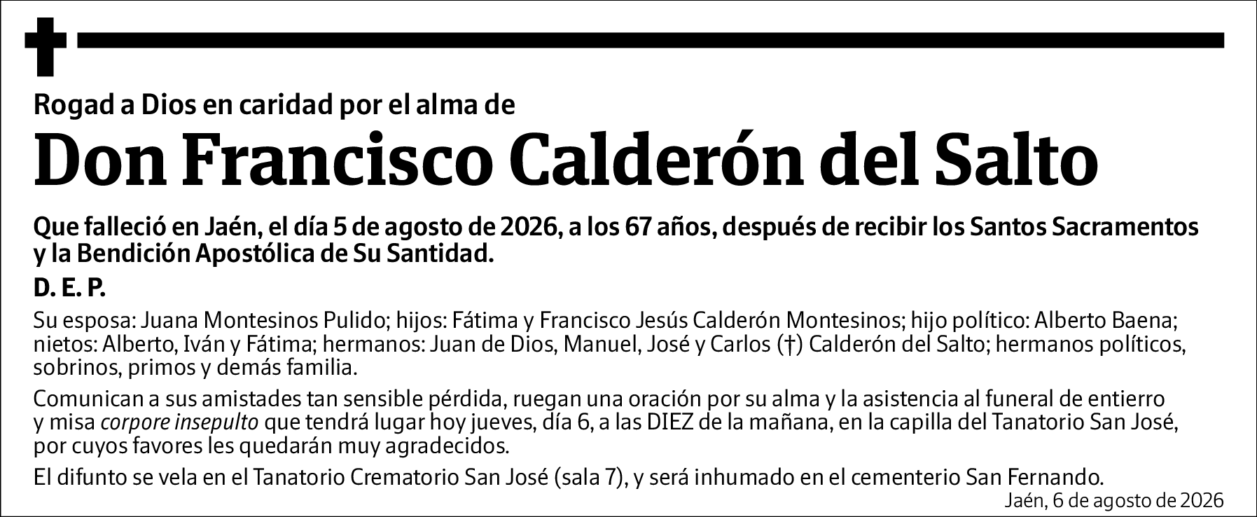 Francisco Calderón del Salto