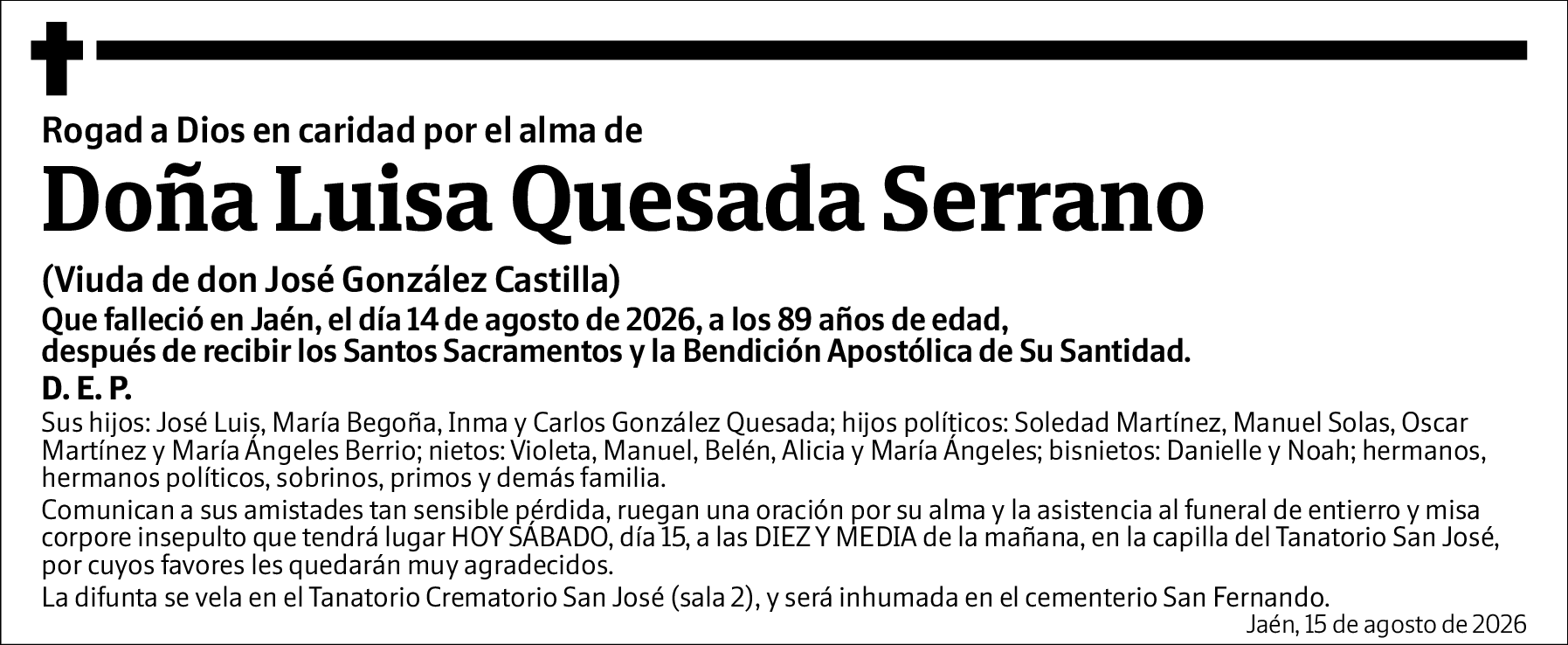 Luisa Quesada Serrano