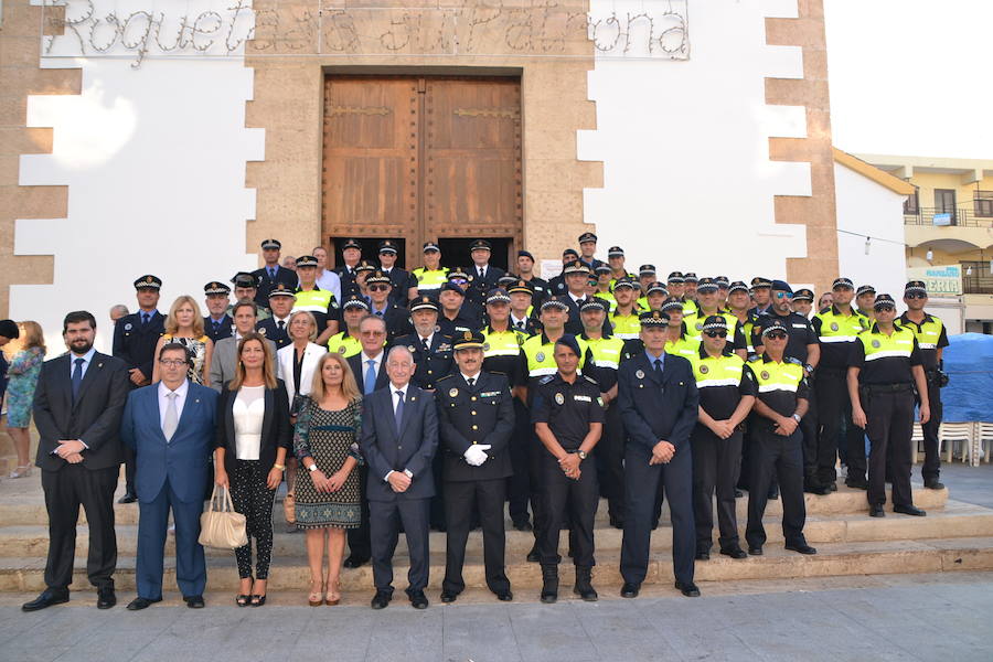 Amat defiende las cifras actuales de agentes de la Policía Local en su acto de homenaje