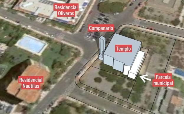 IU defiende el uso público de la parcela de la iglesia de la Urbanización de Aguadulce