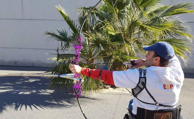 José Manuel Marín, primero del ranking nacional de tiro con arco adaptado