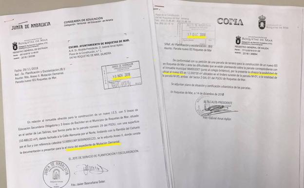 Amat propuso el solar del Z-SAL para el nuevo IES cuando la Junta ya había aceptado el cercano al colegio inglés