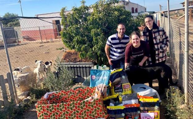 Nuevas Generaciones recogió pienso y material para la protectora de La Reversa