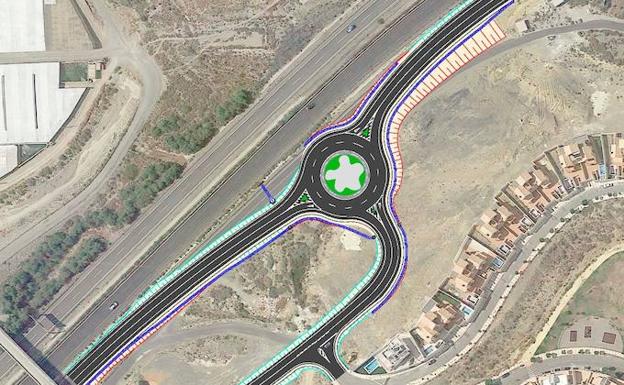 El Ayuntamiento licita las mejoras en los accesos de Las Colinas por Bahía de Almería y la A7