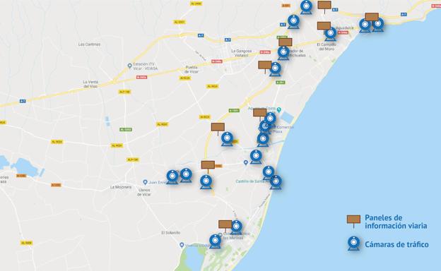 Concluye la instalación de 38 cámaras de tráfico y 9 paneles electrónicos de información a los conductores