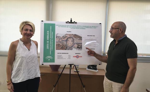 La Junta acondiciona accesos peatonales que unirán el Barrio Archilla y El Parador