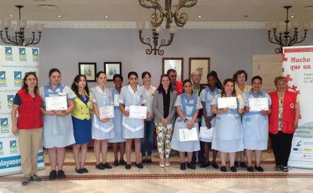 Cruz Roja programa cuatro cursos de empleo centrados en el turismo y la agricultura