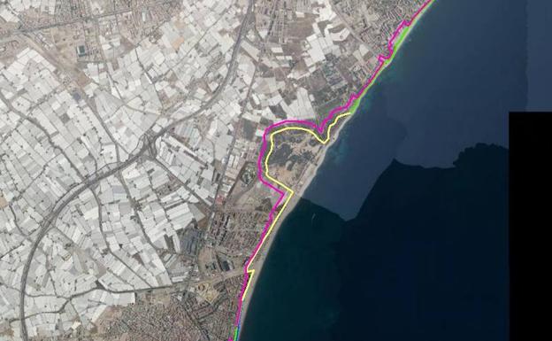 Costas inicia el deslinde entre El Puerto de Roquetas y el cuartel de Carabineros