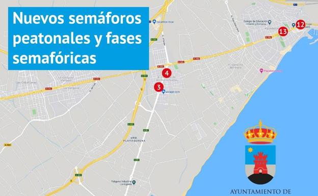 El eje Aguadulce-Las Marinas contará con nuevos semáforos para 'pacificar' el tráfico