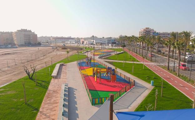 Concluyen las obras del corredor ciclopeatonal que comunica la playa con Gran Plaza por el Cañuelo