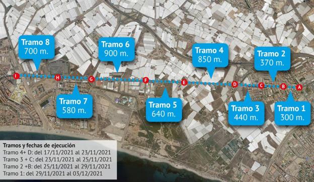 Comienzan las restricciones de tráfico por el asfaltado de la carretera de Alicún