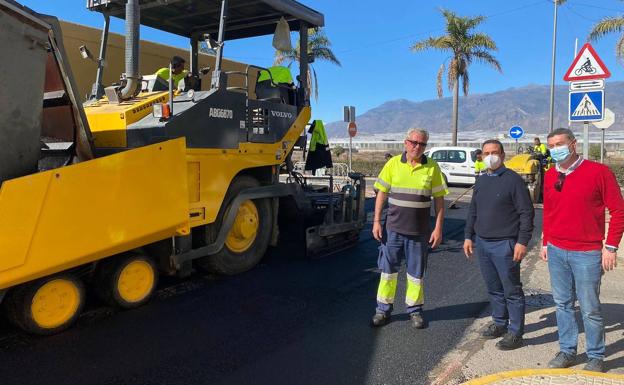Asfaltado y canalizaciones en calles céntricas de La Mojonera