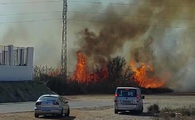 El Infoca da por estabilizado el incendio de Punta Entinas, aunque aún no está controlado