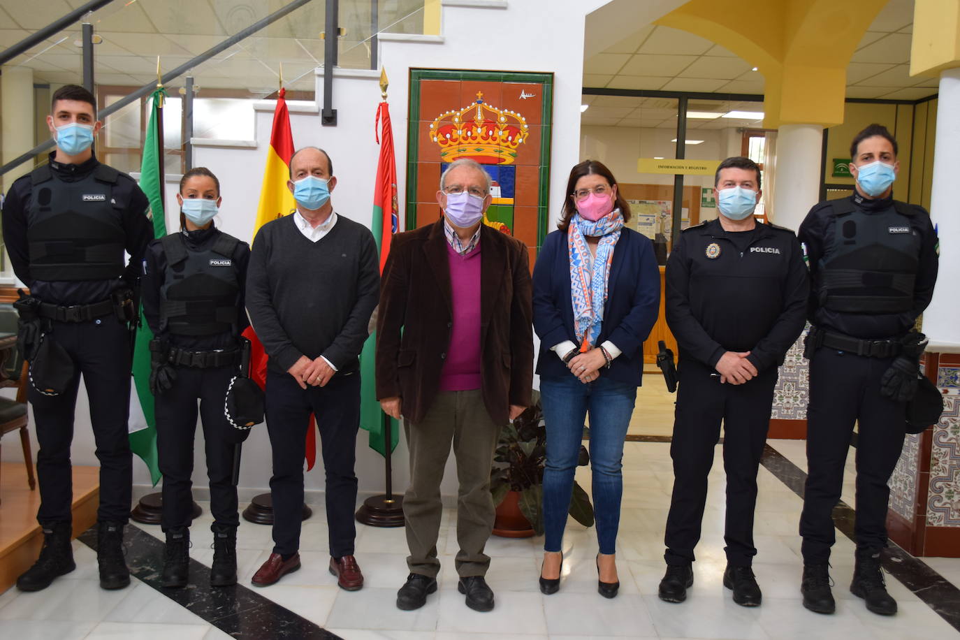 Tres nuevos agentes de la Policía Local inician su periodo de prácticas
