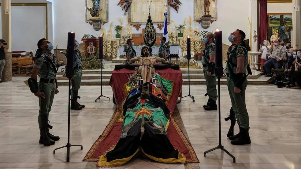La Legión vela al Cristo de la Buena Muerte de Roquetas