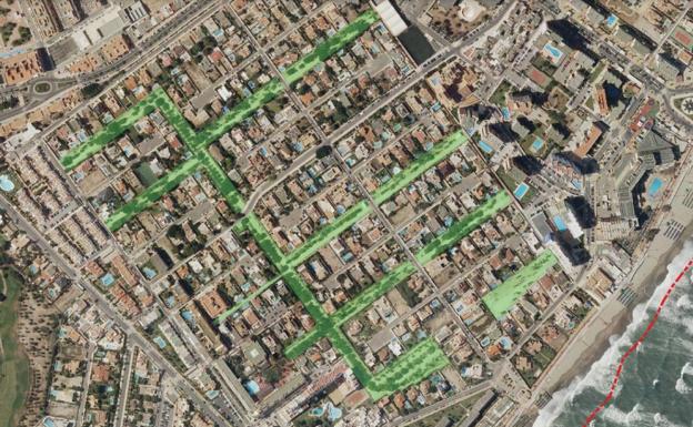 Roquetas ya prepara la segunda fase de restauración de los corredores de la 'Urba'
