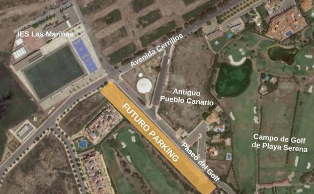 Roquetas licita la redacción del parking de Playa Serena, que tendrá 800 plazas