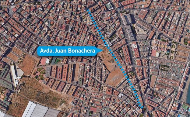 Restricciones de tráfico por el asfaltado de la Avenida Juan Bonachera