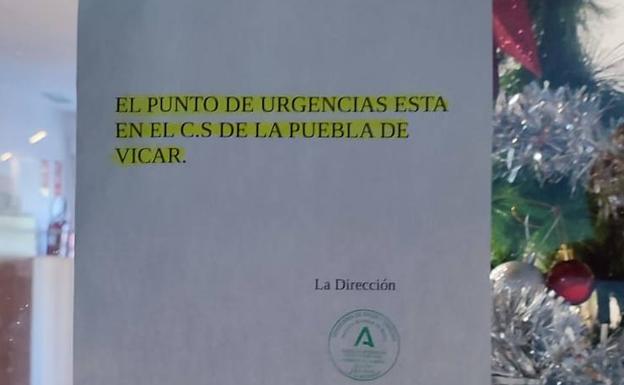 Salud deja a La Mojonera sin urgencias y el Ayuntamiento exige respuestas a la Junta