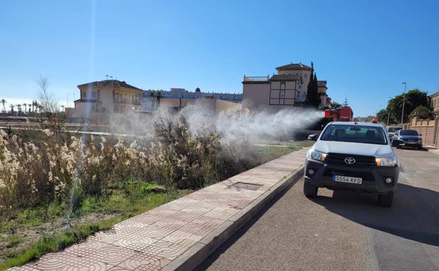 Roquetas adelanta las fumigaciones para evitar una plaga de mosquitos