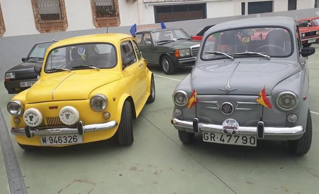 Concentración de coches clásicos en La Guardia