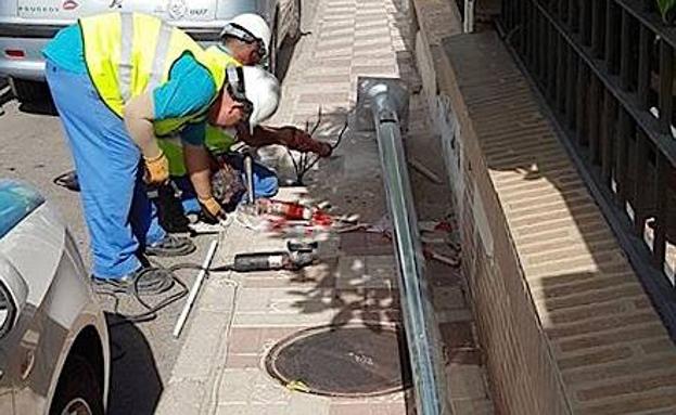 Sustitución de luminarias en el barrio del Comendador por otras más eficientes