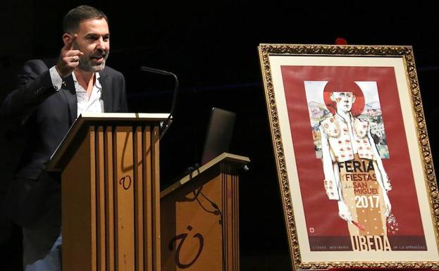 El pregón de quien mira la feria a través del visor de una cámara de televisión