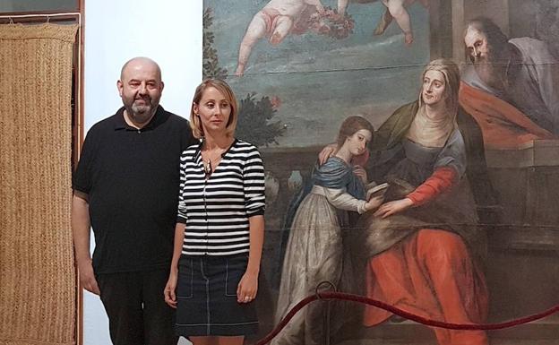 Exposición sobre el proceso de restauración de una obra del fondo pictórico municipal