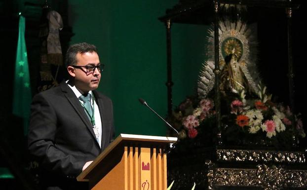 Gervasio Gámez echó mano de sus sentimientos durante el pregón de la romería