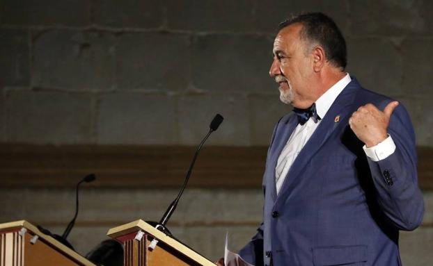 Álvaro Arbina, David B. Gil, Jesús Maeso y Sergio Vega, en el Certamen de Novela Histórica