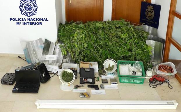 Desmantelados en Úbeda dos laboratorios clandestinos de cultivo y elaboración de marihuana