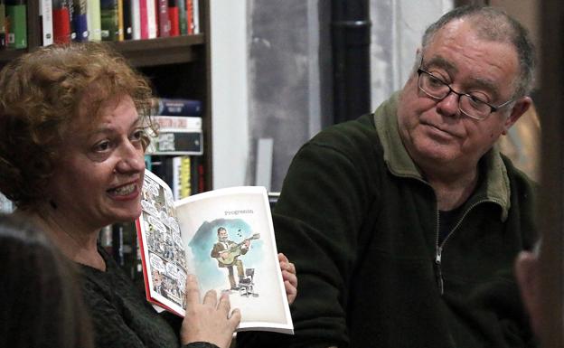 Azagra y Revuelta presentaron su cómic sobre la figura de Durruti
