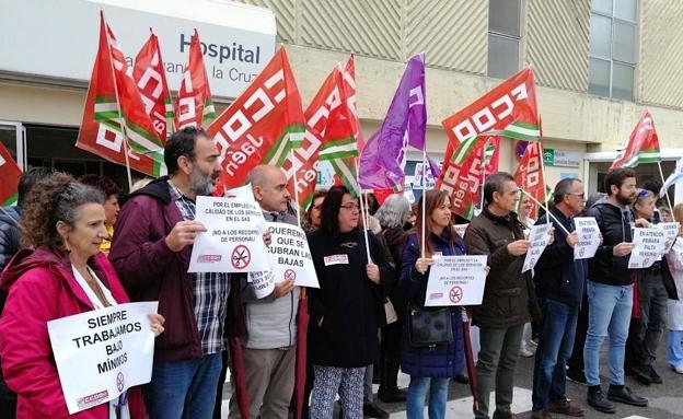 CCOO denuncia la falta de personal en el hospital y en atención primaria