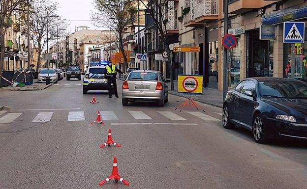 Vigilancia en el casco urbano para que se cumplan las limitaciones de movilidad