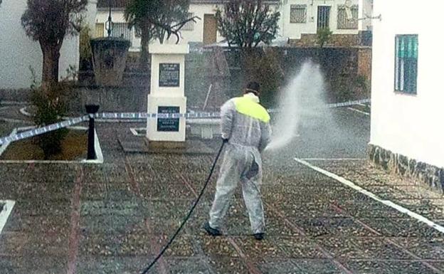 Labores de desinfección en las pedanías y polígonos industriales de Úbeda