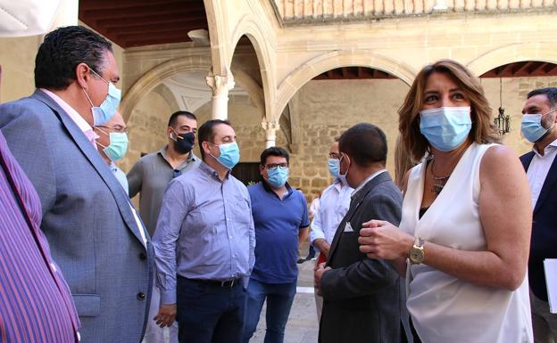 Susana Díaz reclama desde Úbeda y Baeza apoyo de la Junta para el turismo de interior