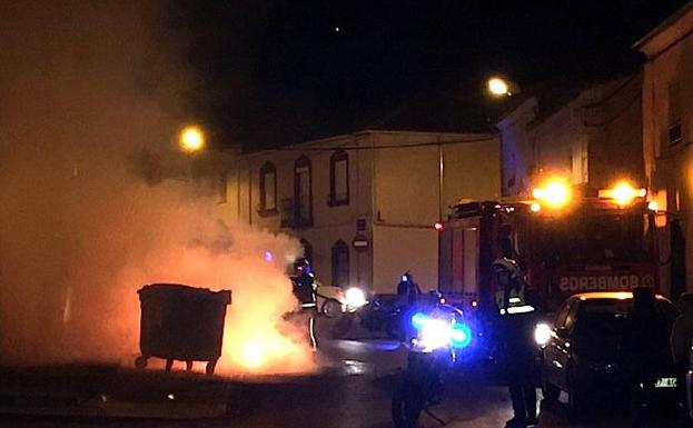 Incendio de contenedores en las últimas horas en seis puntos de Úbeda