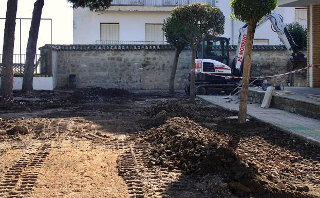 Obras de mejora en el antiguo colegio Matemático Gallego Díaz