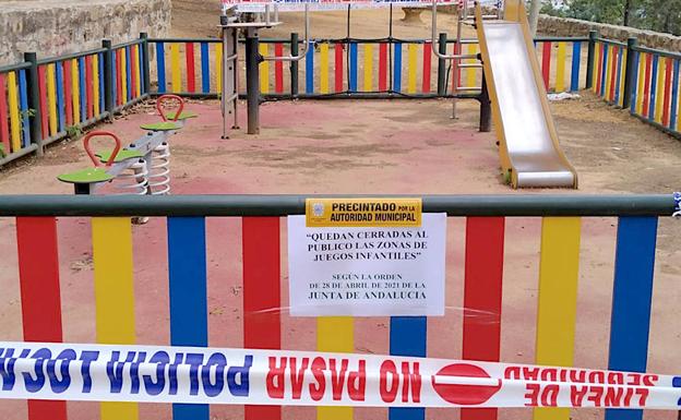 Cierre de las zonas de juegos infantiles en los parques