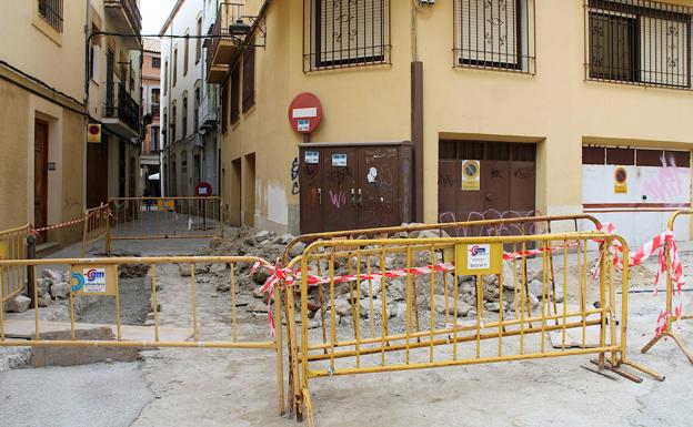 Renovación de la red de saneamiento en la calle Obispo Cuevas
